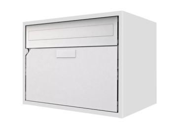 Briefkasten Huber Aluminium 300/400 Weissaluminium RAL 9006